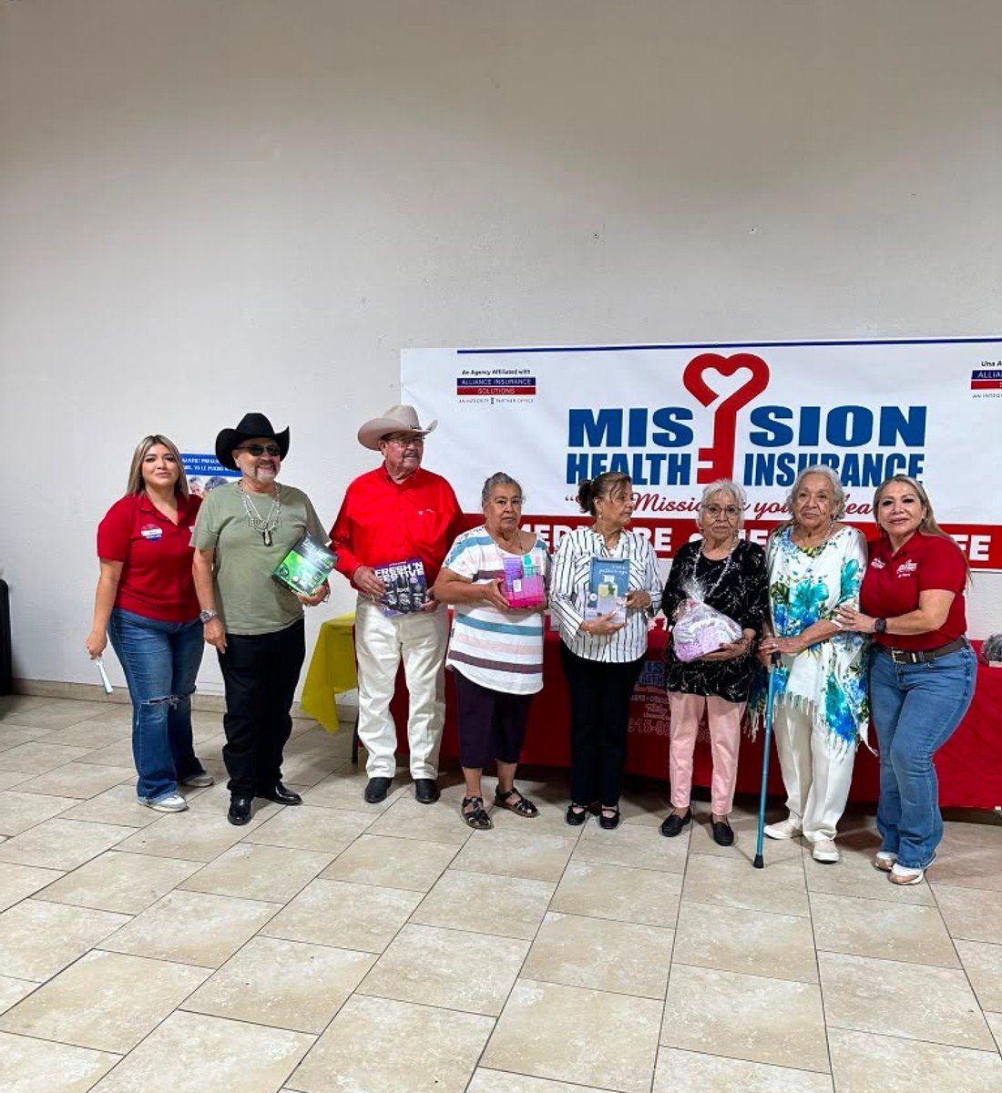 Lily Vasquez serving the community at the Mission Health Insurance booth